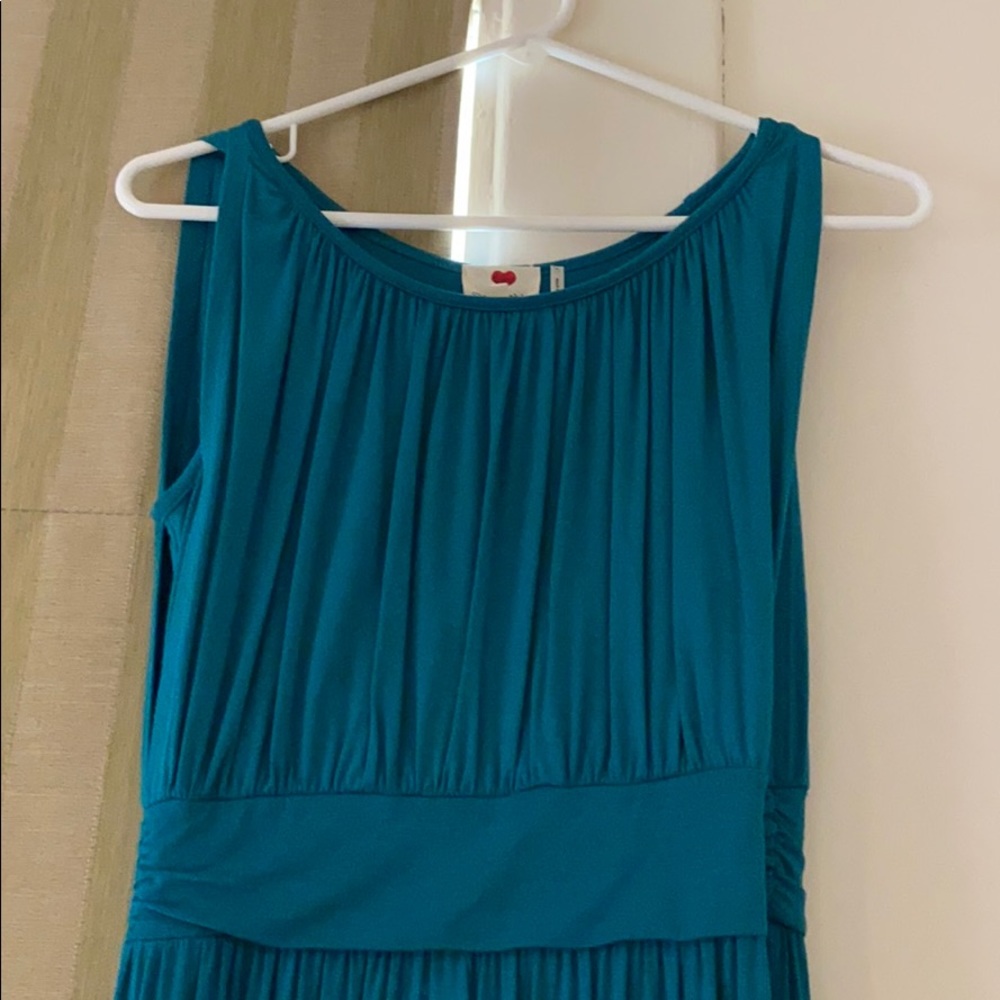 Emerald green maxi dress